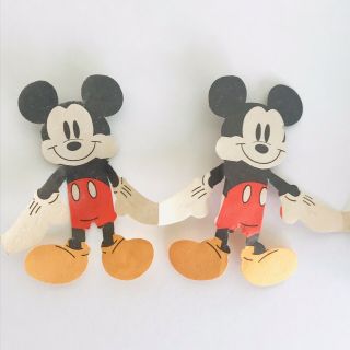 2 Vintage Walt Disney Mickey Mouse Garland Kurt Adler 9ft & 4ft Xmas Decoration 3