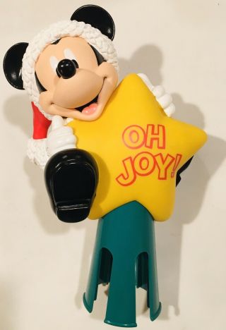 Enesco Disney Vintage Mickey Mouse " Oh Joy " 10 " Vinyl Tree Topper Star 479268