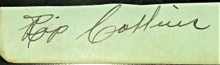 Harry " Rip " Collins Autograph 1920 - 31 Yankees Tigers Red Sox Browns D.  1968