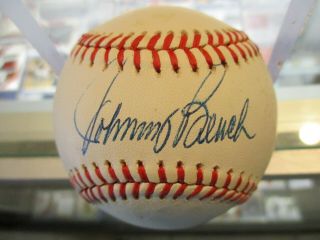 Jsa Authentic Signed Johnny Bench Auto National League Giamatti Baseball