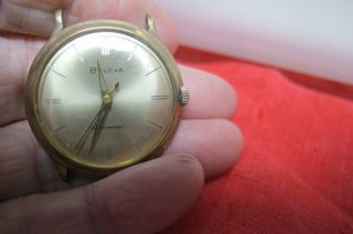 Vintage Bulova 10k Rolled Gold Plate Wrist Watch