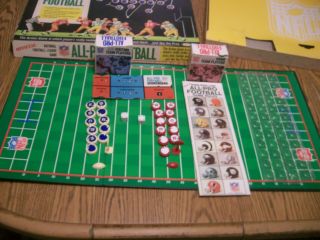 Vintage 1967 Nfl All Pro Football Board Game By Ideal Complete