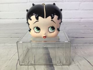 Vintage Betty Boop Head Face Christmas Holiday Decorative Glass Ornament