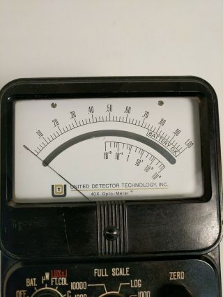 Vintage 40X Opto Meter United Detector Technology Inc Serial 46626 VGC 2