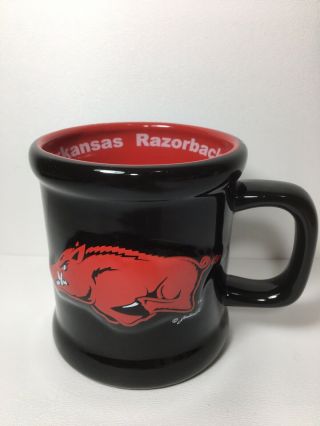 Arkansas Razorbacks Coffee Cup Mug Black And Red