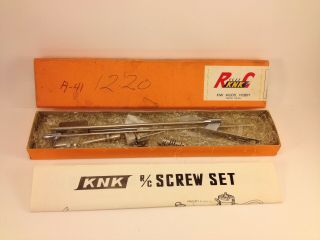 Vintage R/c Boat Kit Hardware Rc Boat Knk Wooden Control Line Screw Set Prop