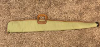 Vintage Rifle Shotgun Soft Gun Case Canvas 51” Long Ykk Zipper