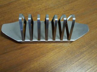 Vintage Old Hall Stainless 6 - Slot Toast Rack Mcm Design By Robert Welch 1962 - 84