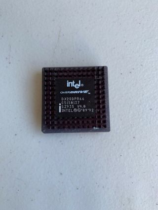 Vintage Intel Overdrive Dx2odpr66 Dx20dpr66 Sz935 Processor - -