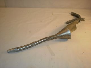 Vintage Oil Can Funnel Opener With Flex Spout Spring Handle