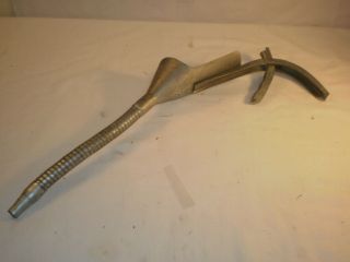 Vintage Oil Can Funnel Opener With Flex Spout Spring Handle 2