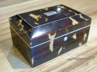 Quality Lund Of London Victorian Antique Faux Tortoise Shell Box 614
