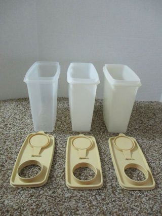 3 Vintage Tupperware Cereal Keepers Containers Store 
