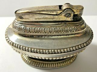 Vintage Ronson Table Lighter Silver Plate Queen Anne Decanter Lighter bs3 2