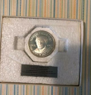 Vintage Sterling Silver Coin Of Harriet Tubman