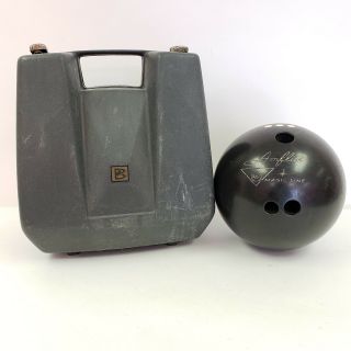 Vintage Magic Line Amflite Amf 3 Dot Bowling Ball 15.  13 Pounds W/ Hard Case