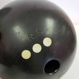 Vintage Magic Line Amflite AMF 3 Dot Bowling Ball 15.  13 Pounds w/ Hard Case 3