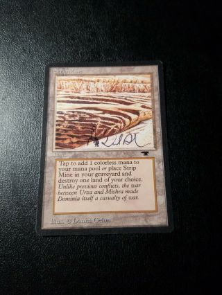 Mtg Stripmine Horizon Antiquities Artist Proof Signed By Artist And Arted