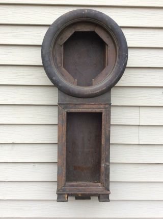Antique Seth Thomas No.  2 Weight Driven Wall Regulator Clock Case Parts / Repair