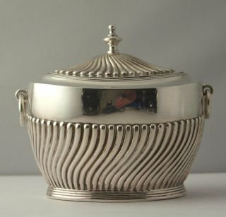 Victorian Solid Silver Tea Caddy - 133g - London 1899