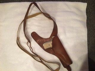 Vintage Cowhide Leather Shoulder Holster Towson Perfect Fit Bucheimer Made 347