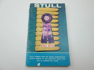 Vintage 1968 1969 Stull Hybrids Seed Corn Advertising Note Book Info Book