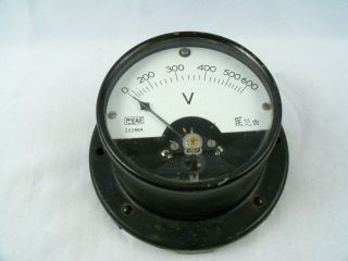 Vintage Nieaf Electric Volt Meter Gauge Model 252884 Steampunk