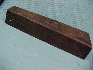 Antique Dovetailed Coffin Style Wood Violin Case In.