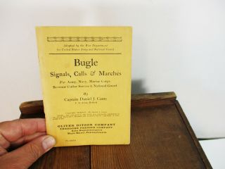 Bugle Signals Calls Marches Army Navy Marines Daniel Canty 1916 Oliver Ditson Co