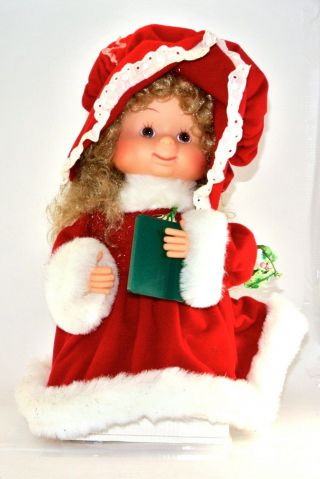 Vintage Santas Best Undercover Kids Alycia Animated Carroller Christmas Doll