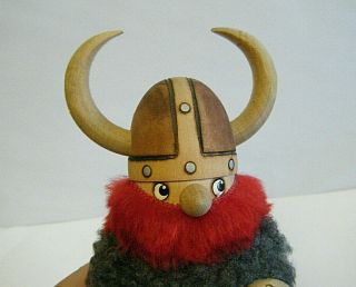 Vtg Viking Warrior Flail FigurIine 6.  5 