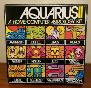 Aquarius Ii 2 Home Computer Astrology Kit Reiss 1973 Vintage Collector