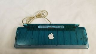Vintage Apple M2452 Imac Usb Keyboard Teal Blue Bondi
