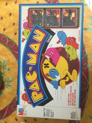 Vintage 1980 Milton Bradley Pac - Man Board Game (needs Dice)