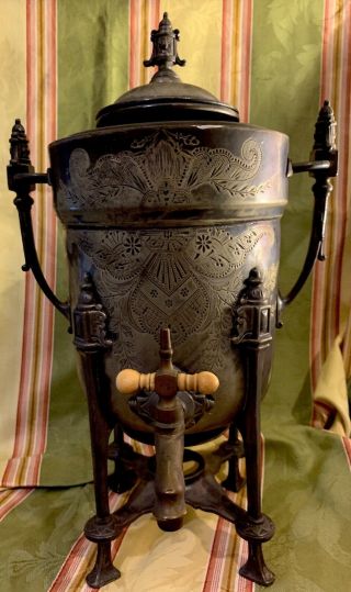 Important Antique Russian Samovar Rare Vintage Tea Urn Coffee Pot Art Nouveau