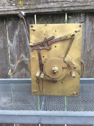 Antique English 8 Day Weight Driven Tall Case Clock Movement,  Parts / Repairs