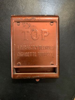 Vintage Top Cigarette Rolling Machine - A Perfectly Blended Cigarette Tobacco Tin