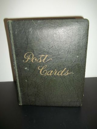 Antique Postcard Album W/ 81 Christmas Years Valentines Easter,  1908 - 1913