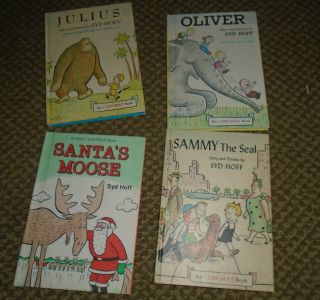 4 Vintage I Can Read Books By Syd Hoff - Julius/oliver /santa 