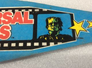 Vintage 1970’s Universal Studios 30” Felt Pennant W Frankenstein Jaws & More