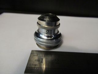 Antique Ernst Leitz Objective 2 Optics Lens Microscope Part As Pictured &9 - A - 78
