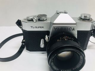 Vintage Yashica Tl - 35mm Slr W/1:2 50mm Lens And 1:2.  8 - 35mm Lens