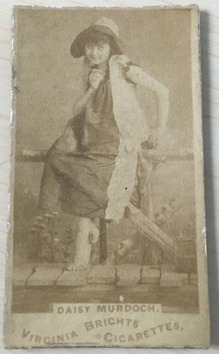 1885 Allen & Ginter Virginia Brights Daisy Murdoch Actress Tobacco Card F68