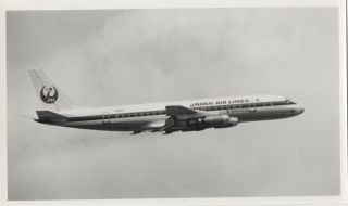 Vintage Photo - Jal Japan Air Lines Dc - 8 Ja8005 In - Flight