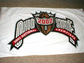 Ohio State Buckeyes Football 2002 National Champions Beach Towel 52 " X24 "
