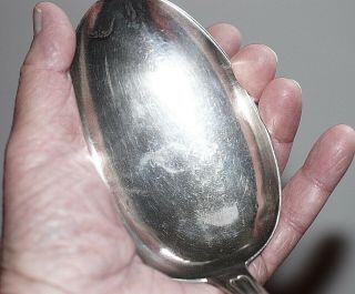 Extra Large Stuffing Spoon By Peter Hertz,  830 Silver Standard,  Denmark 1877