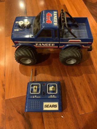 Vintage Sears Rc Ford Ranger Truck With Remote Controller Battery Powered