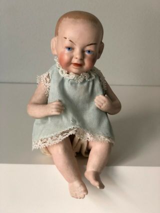 Antique (?) German Bisque Kammer Reinhardt Kaiser Porcelain 7” Baby Doll