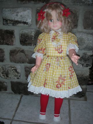 Vintage Eegee Walker Christmas Doll 30 