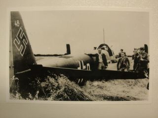 Photograph,  Junkers Ju 88 4d,  Kl Shot Down After Attack On Raf Driffield Aug 1940